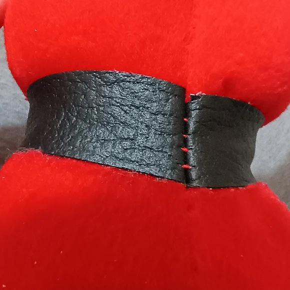 GANZ Plush Red Dog Sitting Stuffed Animal Bull Terrier Toy 8in - Picture 9 of 16